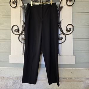 Liz Claiborne Lizsport Black Straight Leg Dress Pants Size 10